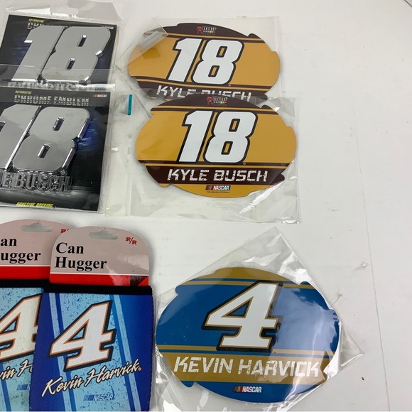Other Nascar Lot Of 11 Koozies Emblems Kyle Busch Kevin